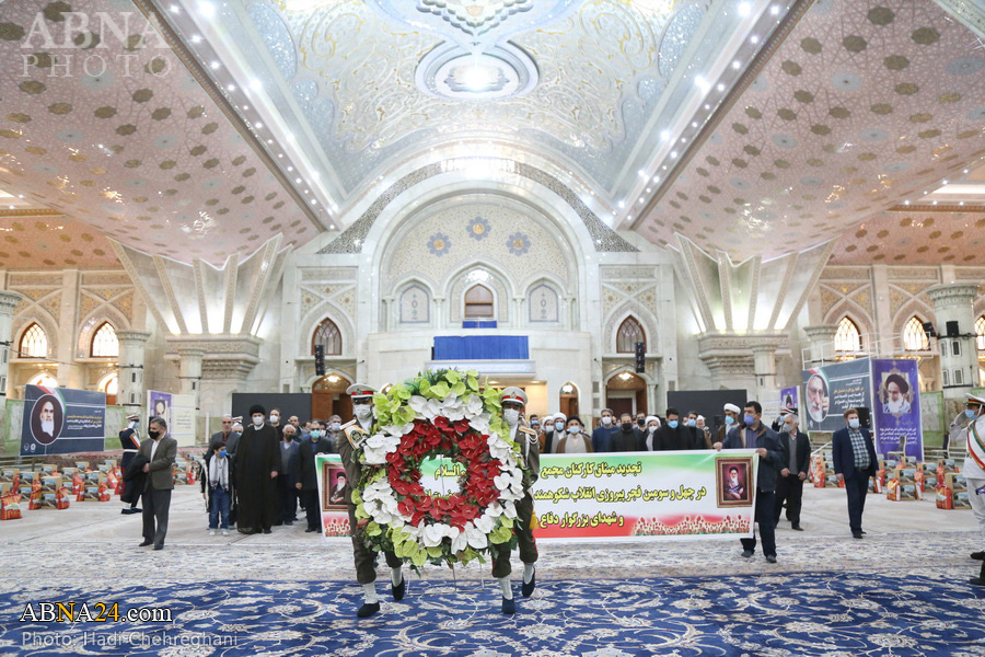 گزارش تصویری/ تجدید میثاق دبیرکل، مدیران و کارکنان مجمع جهانی اهل‌بیت(ع) با آرمان‌های امام خمینی(ره)